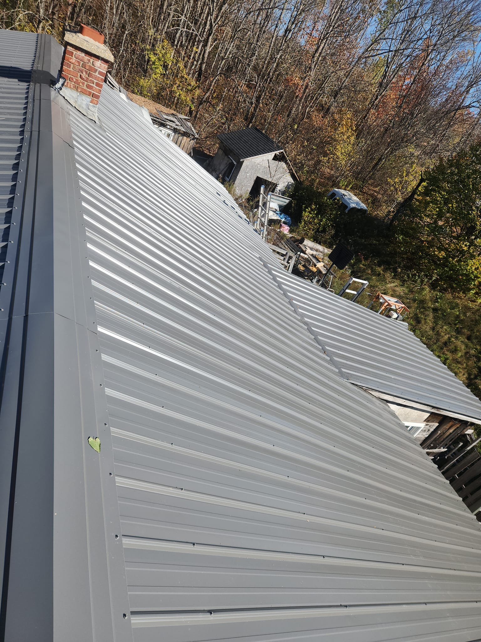 Completed roofing project